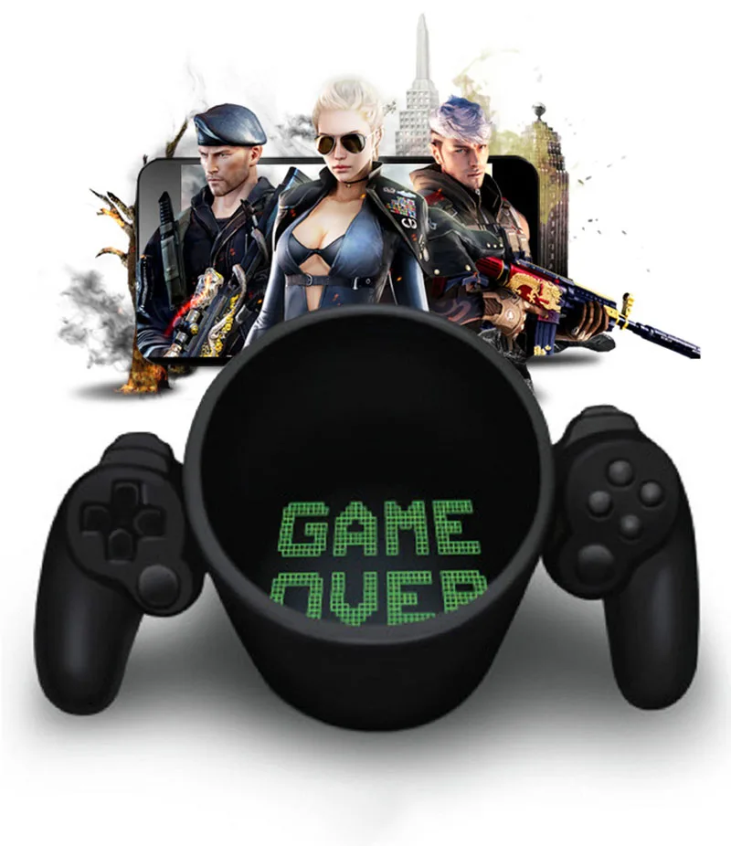 Личность Керамика геймпад кружка Ретро Game Over контроллер Кофе молока игровой
