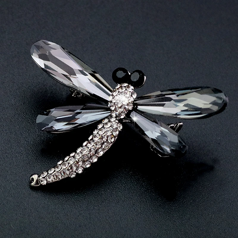 Новые насекомые Стрекоза Броши для женщин высокого качества австрийские заколки