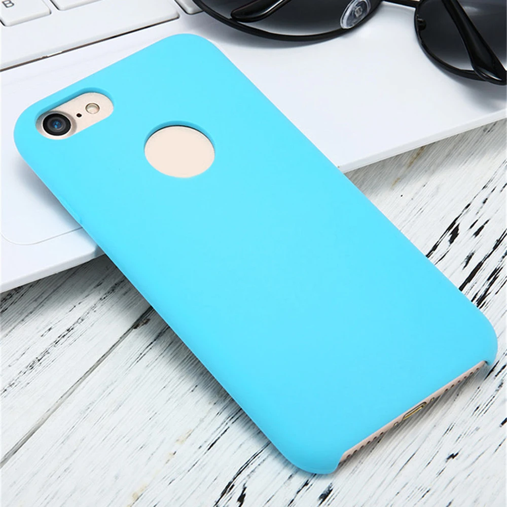 FLOVEME For iPhone 7 Plus Fitted Case 360 Full Protection Soft Cover Candy Color Crystal TPU Silicone |