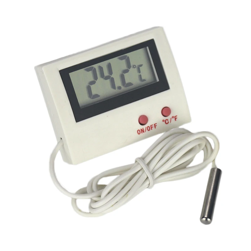 Buy Aquarium Thermometer Electronic Temperature Meter Refrigerator with 1m Sensor Probe on