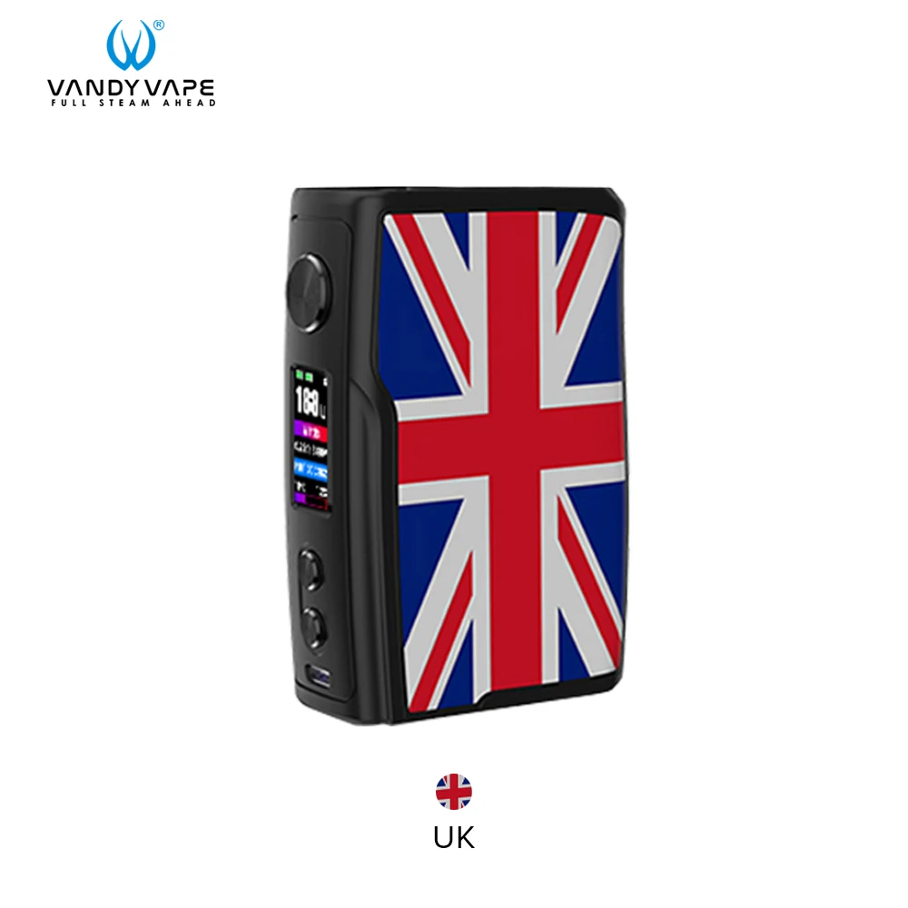 UK Vandy Vape vwell водонепроницаемый стартер Vape мод совместимый с Vandyvape танк распылитель приложение управление электронная сигарета - Цвет: UK