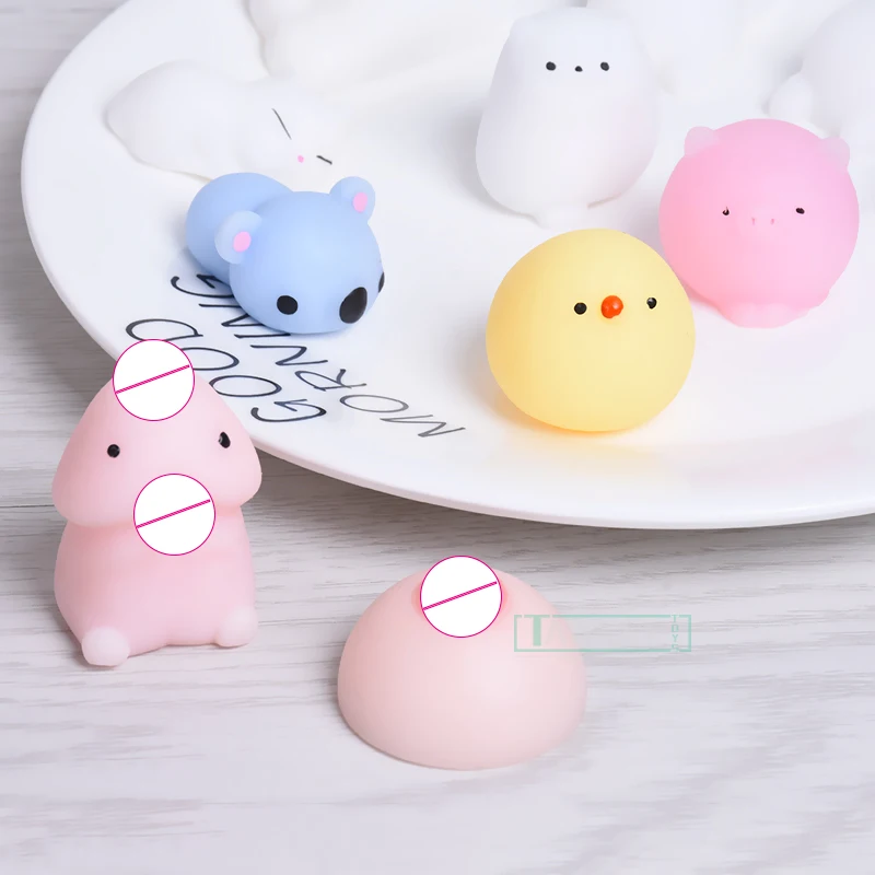 Забавные мини Squeeze игрушечные лошадки Мягкие силиконовые руки мягкими животные