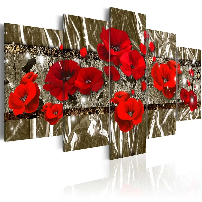 

5 Pieces Printed Abstract poster Canvas Oil Painting Decoration Wall Picture In Living Room Modern Canvas Art PJMT-B-404