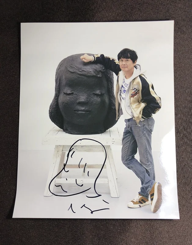 Ручная подписка Nara Yoshitomo фото с автографом 8*10 J-POP 062019B