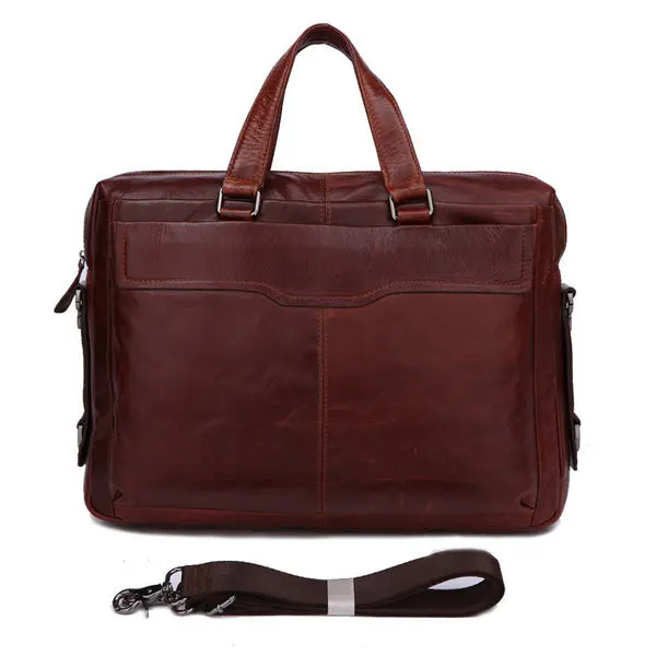Classic Vintage Cheap Briefcase Made By Real Leather Men Messenger Bag# 7162B | Багаж и сумки