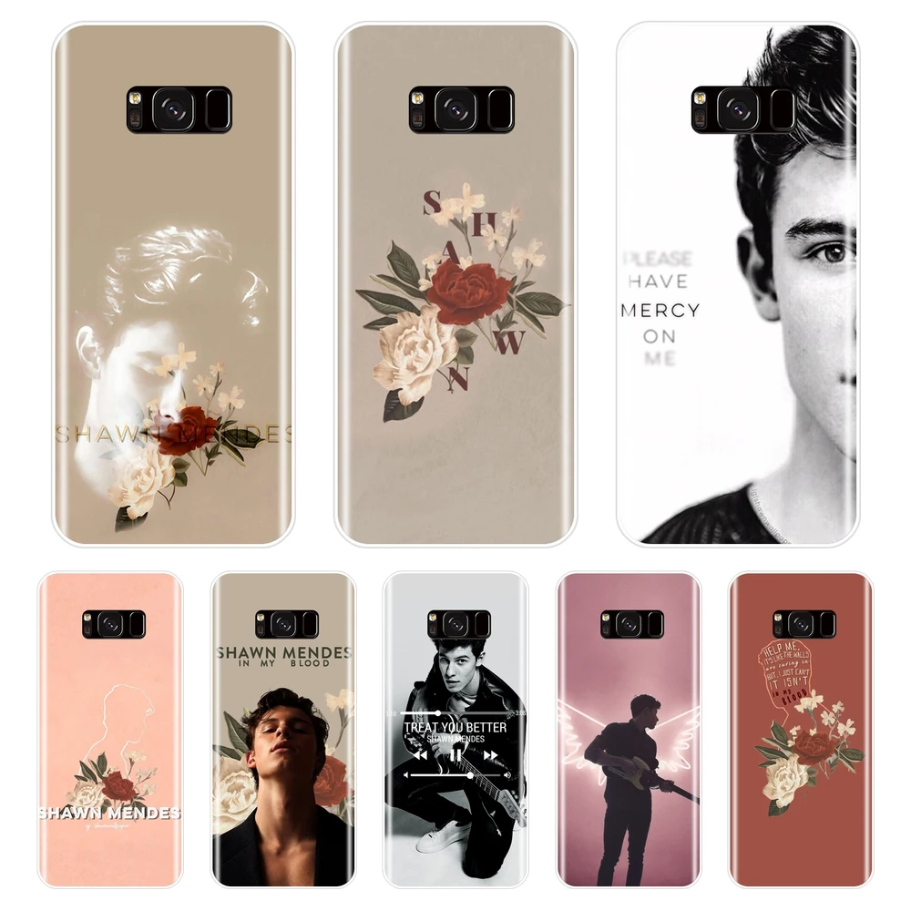 Силиконовый чехол Shawn Mendes Singer для Samsung Galaxy S8 S9 Plus S5 S6 S7 Edge мягкая задняя крышка Note 9 8