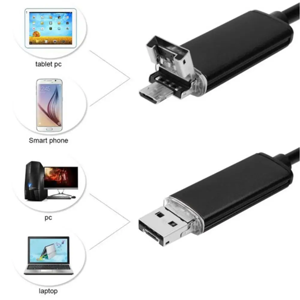 720 P эндоскоп 8 мм мини трубка камера Usb телефон эндоскопическая Мобильный для Windows