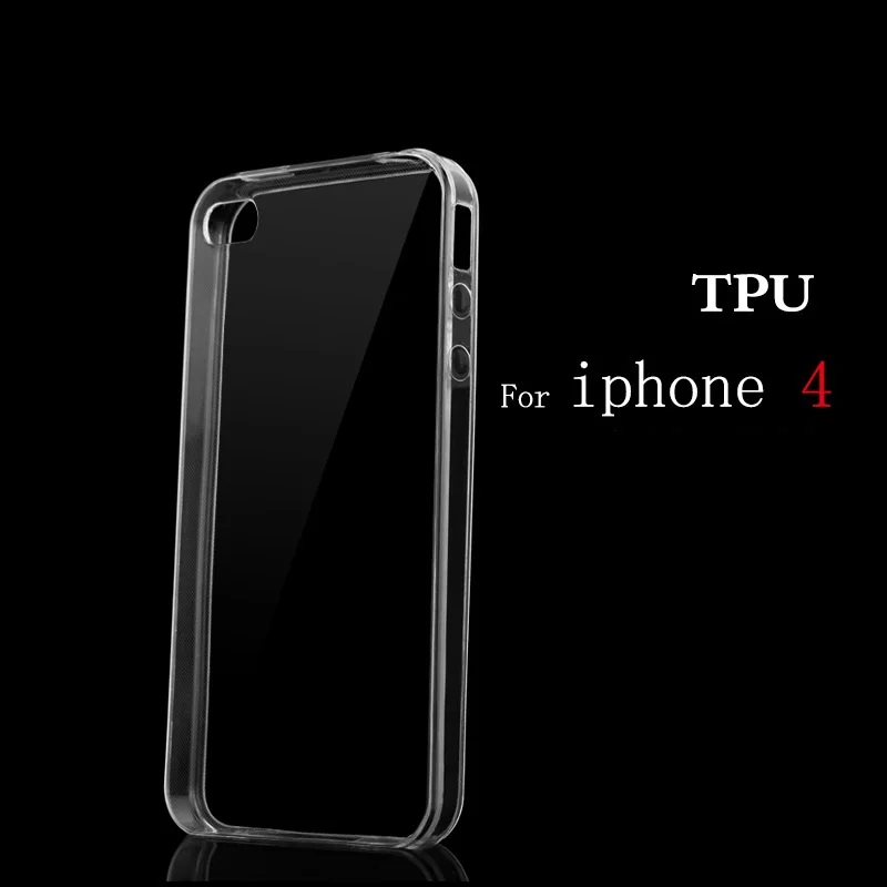 Новинка 2017 года Прозрачный чехол для iPhone 4 IPhone 4S мягкий гель кремнезема ТПУ