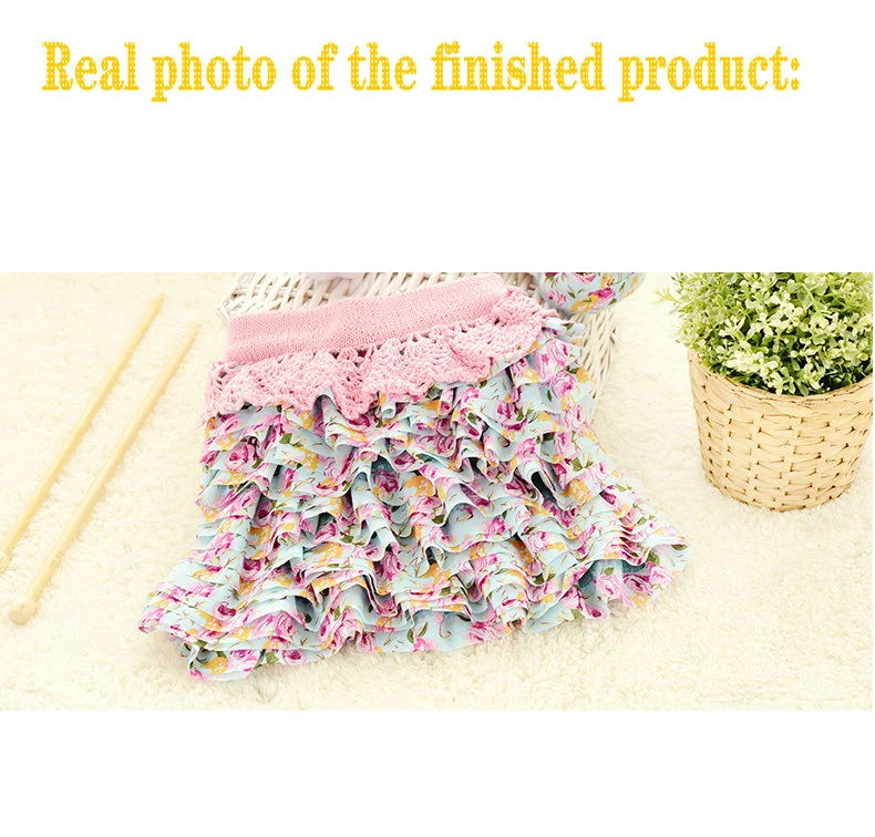 100 г шифоновая Мягкая вязаная крючком пряжа толстая для вязания юбки детская