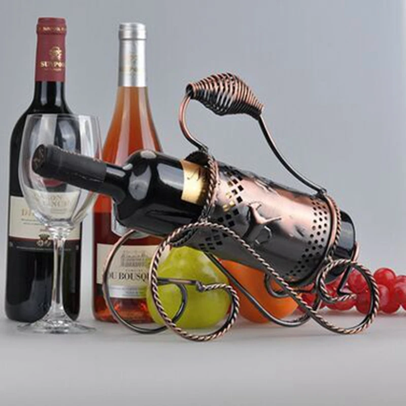 Из Металла Винные стеллажи модные Барная посуда вина Стекло стойки моды Home Decor