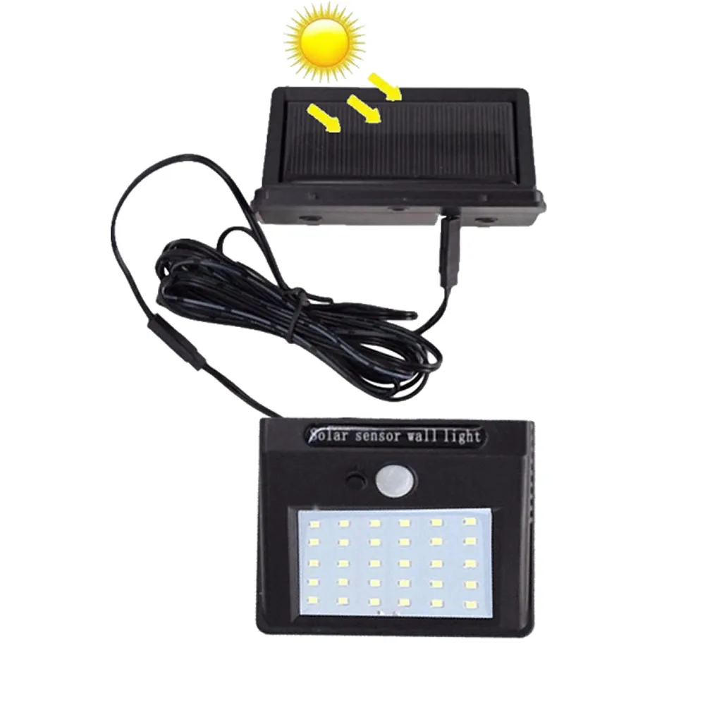 30 светодиодов солнечный свет светодиодная лампа разделенная панель