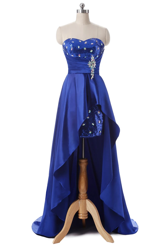 CEEWHY, вечерние платья с блестками и кристаллами, Длинные Abendkleider Vestido de Noiva, короткие спереди и сзади, Длинные вечерние платья со шлейфом для выпускного вечера