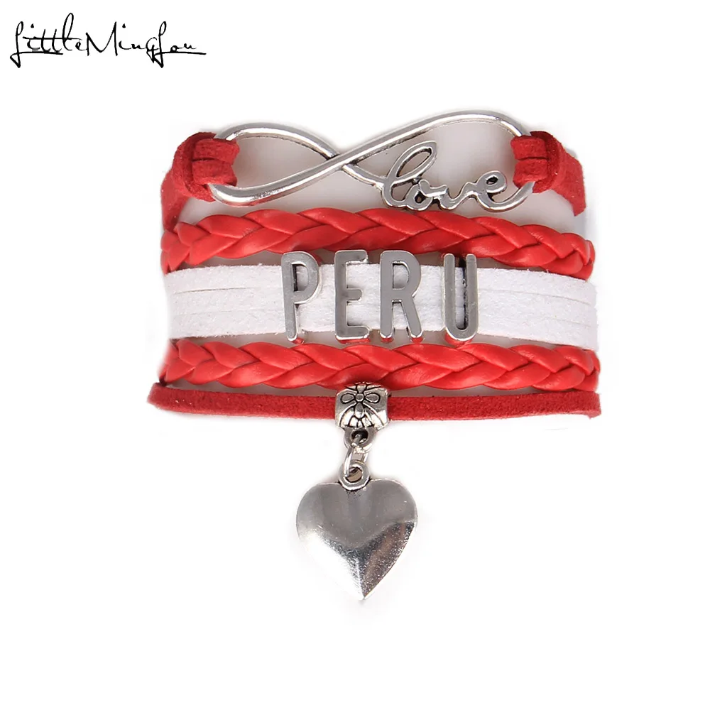 Браслет с подвесками в виде сердца из кожи | Украшения и аксессуары