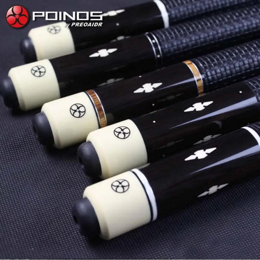 POINOS DK бильярдный кий бассейн 13 мм, 11,5 мм наконечник бильярдная палка Nlaid и резная ручка профессиональный бильярдный набор ручной работы из Китая