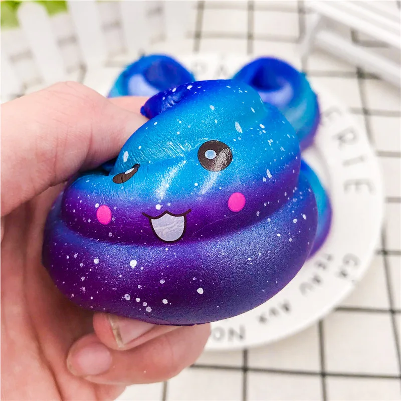 7*6 5 см 1 шт. случайный Squshies новый Звездное небо Poo Ароматические Squishy игрушки дети