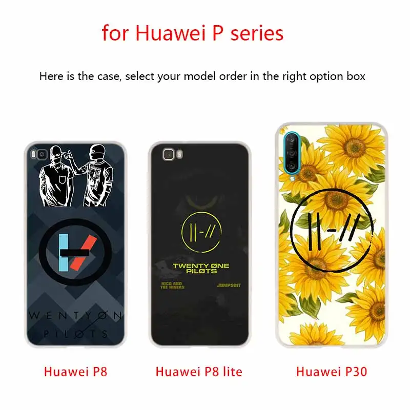 Мягкий чехол для Huawei P40 P30 P20 Pro P10 Lite e Plus P Samrt Z 2020 2019 Twenty One Pilots 21 Pilots|Бамперы| |