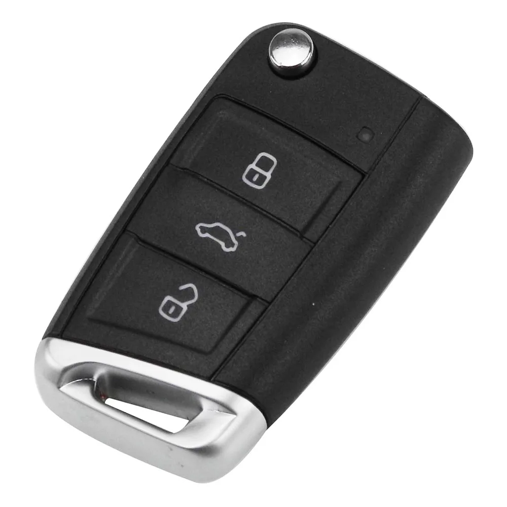 

Flip Remote Key and key Shell for 434MHz HU66 Uncut Blade for VW for Volkswagen Passat ID48 Chip Sliver Tail MQB Universal