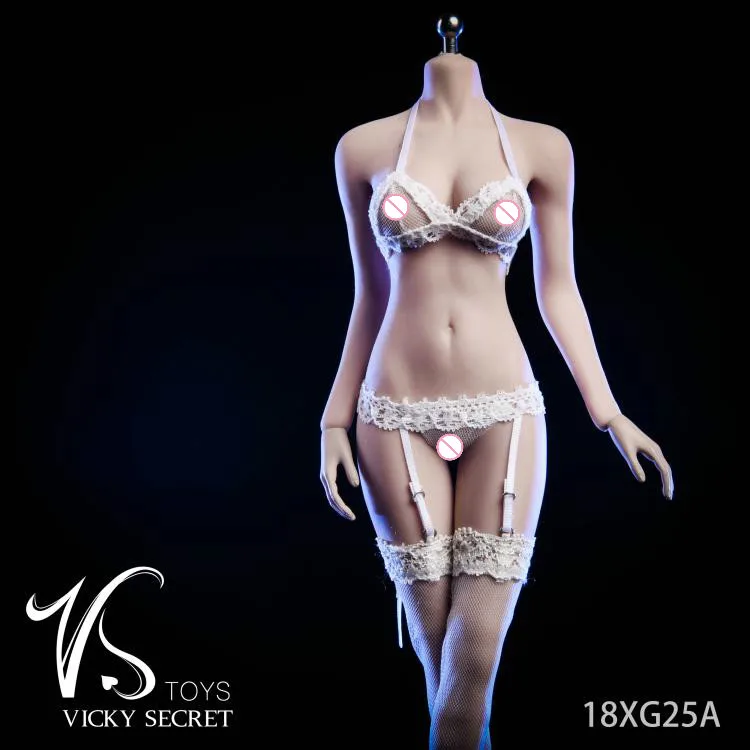 VSTOYS 18XG25 1/6 кружевные чулки на петельках колготки набор для 12 дюймов Phicen Jiaoudoll Verycool