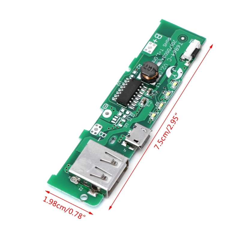 USB 5V 2A банк питания для мобильного телефона зарядное устройство Модуль платы