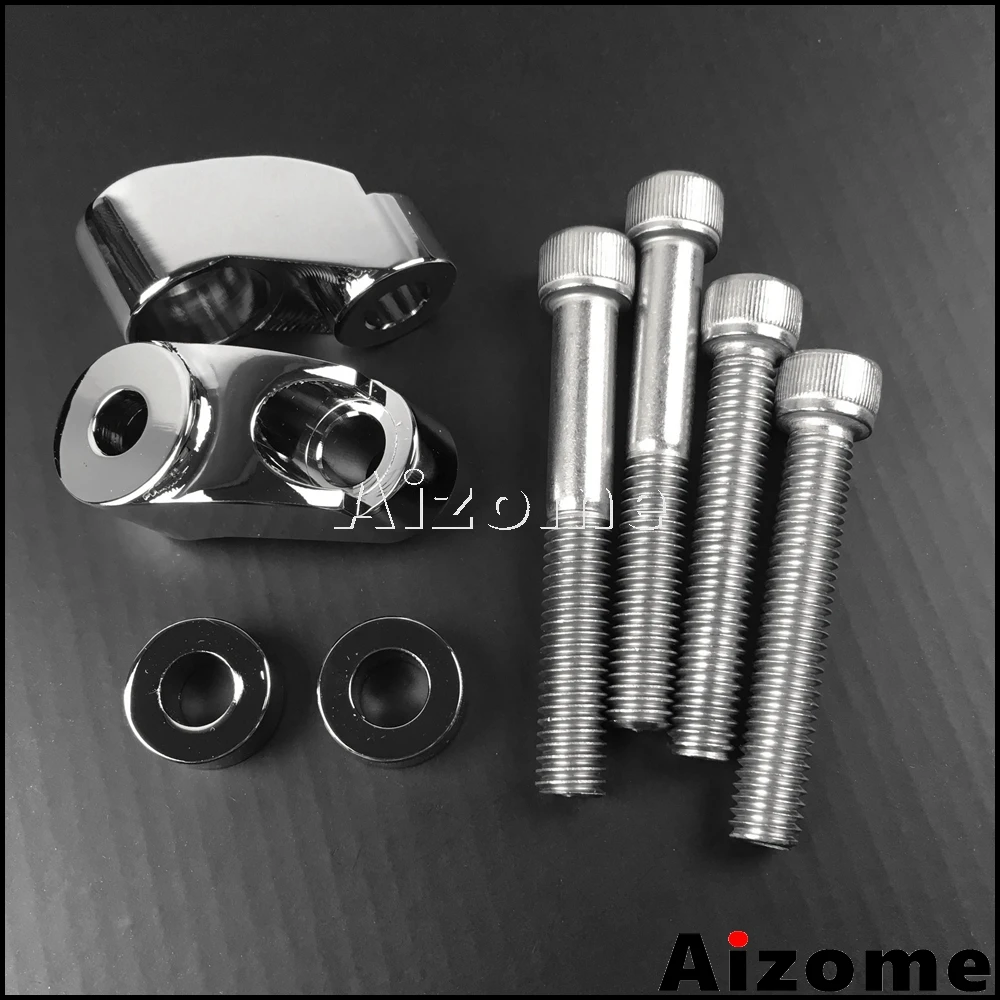 Motorcycle Chrome Front Turn Signal Relocation Kit For Harley Low Rider FXR 1987-2000 Dyna FXD 1991-2005 Sportster XL 1987-2007 |