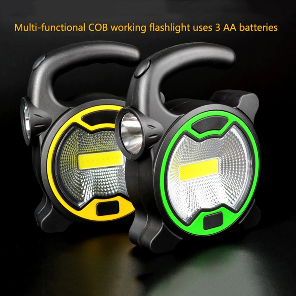 Portable Hanging Work Lamp Mini Lantern Home Floodlight Emergency Light Waterproof Tent Outdoor LED Flashlight Camping COB LED