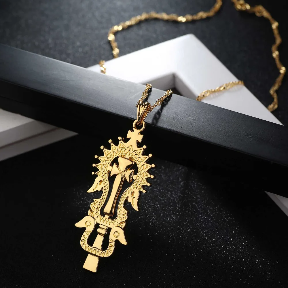 Женское и мужское ожерелье с подвеской в виде креста|ethiopian cross pendant|ethiopian crossnecklace