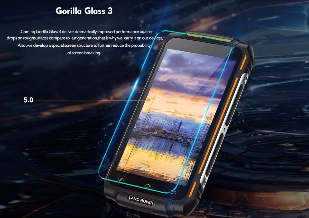 Land X2 IP67 Rover водонепроницаемый пылезащитный смартфон 1280*720 5," MTK6737 четырехъядерный ОЗУ 2 Гб ПЗУ 16 Гб 5500Ah 4G 8MP мобильный телефон