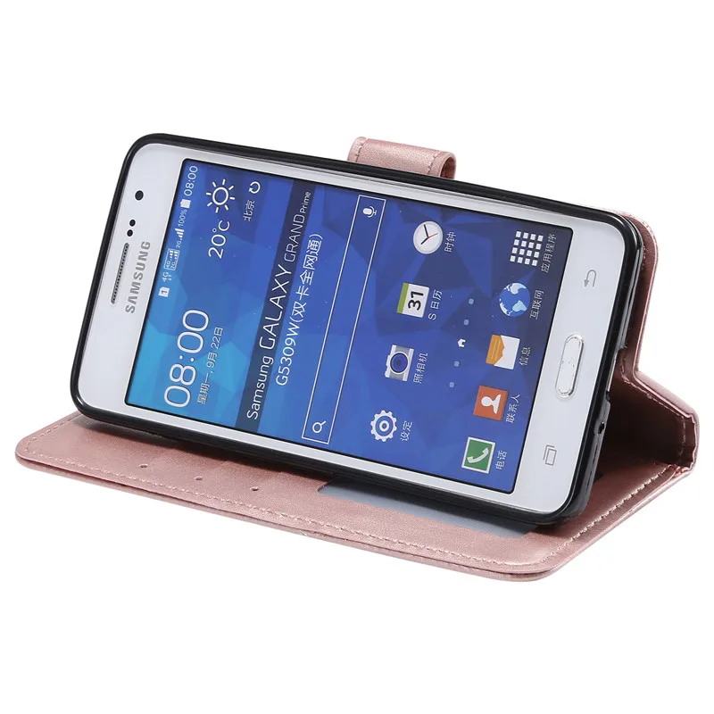 For Samsung Galaxy Core Prime Case Card Slot Wallet Flip PU Leather Phone Bag Cover Soft TPU Silicone for G361 G360 | Мобильные
