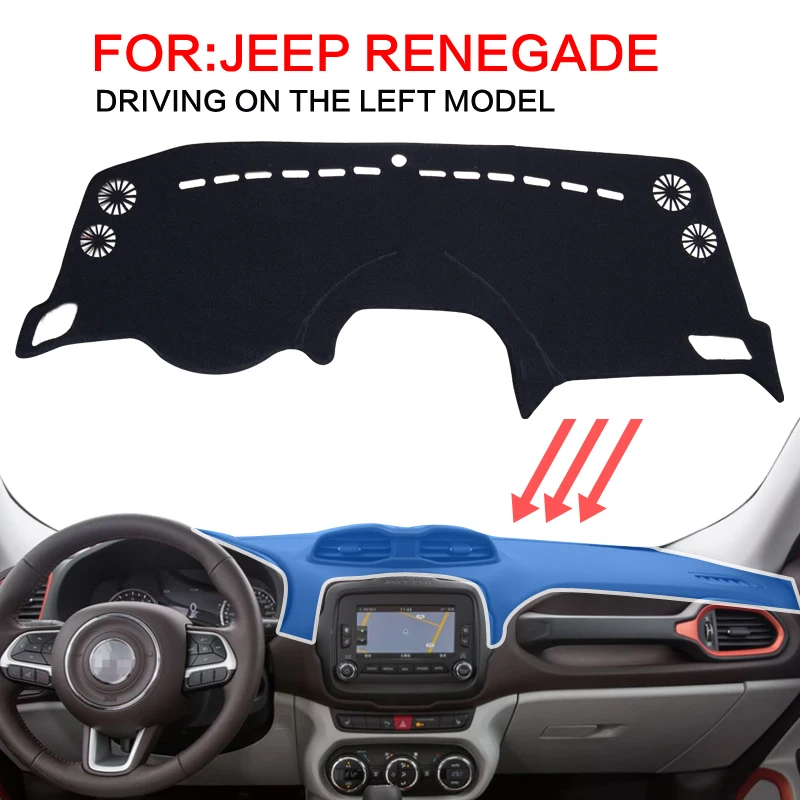 Smabee Dash коврик покрытие для приборной панели черный для JEEP RENEGADE ковровое покрытие изоляционный коврик