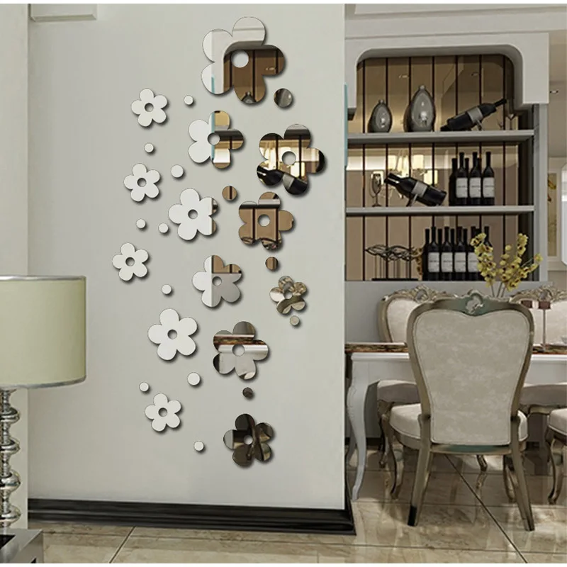 27 шт. акриловые декоративные зеркальные наклейки на стену|mirror wall|decorative wall mirrorsmirror
