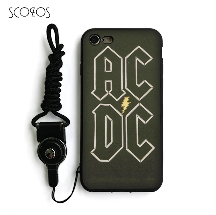 Scozos ACDC Силиконовые ТПУ Телефон Чехол Мягкий чехол для iPhone X 5 5S SE 6 S 7 8 плюс Plus и rr02 |