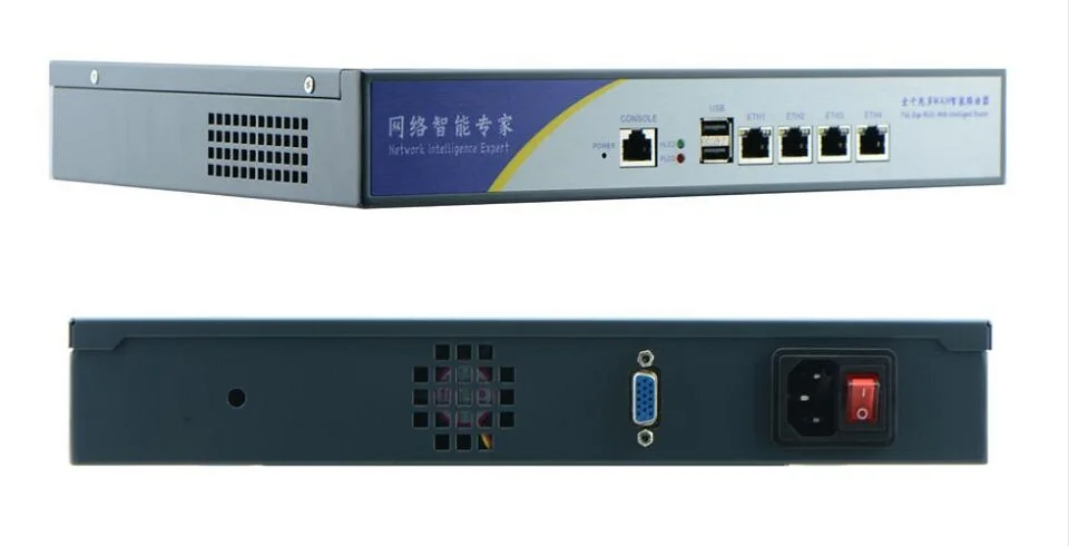 Причастником F2 Intel Celeron J1900 Настольный 4 LAN аппаратный брандмауэр pfsense Сетевая безопасность с 4 Гб Ram 64 Гб SSD