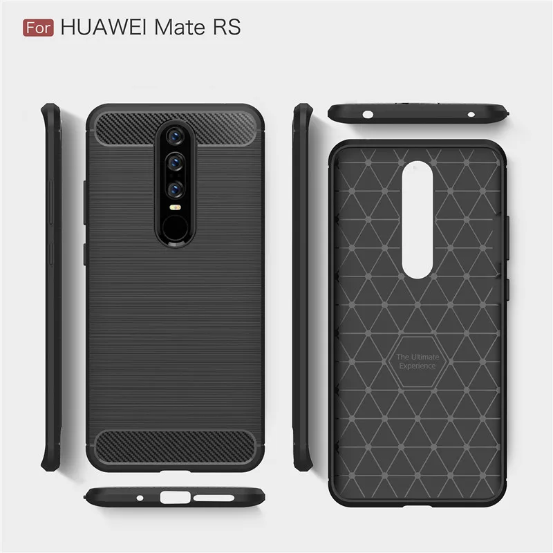 Чехол для Huawei Mate RS мягкий чехол из углеродного волокна и ТПУ 9 10 чехлы