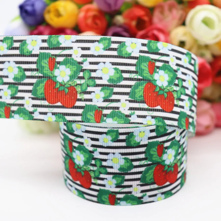 

50 Yards Printed Grosgrain Ribbon 1.5" 38MM For Hair Bows DIY Crafts Handmade Accessories M19052501