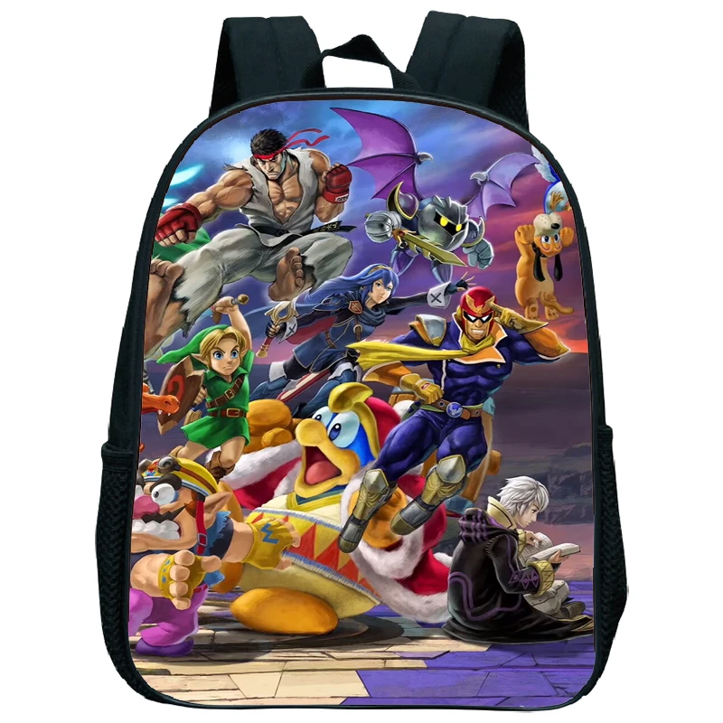 13 New Hot Super Mario Smash Bros Children School Bag Baby Small School Bags Kindergarten Schoolbag Cute Kids Backpacks Kawaii - Цвет: 13