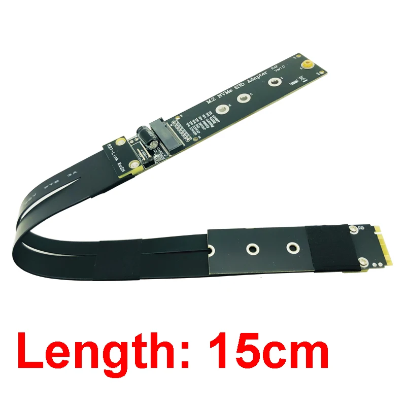 PCIE для M2 адаптер M.2 NVMe SSD адаптер Riser карты M ключ 4 PCI-E 3,0x4 pcie 4x полный Скорость 2230 2242 2260 2280 M2 SSD 32 Гбит/с, новинка - Цвет: Белый