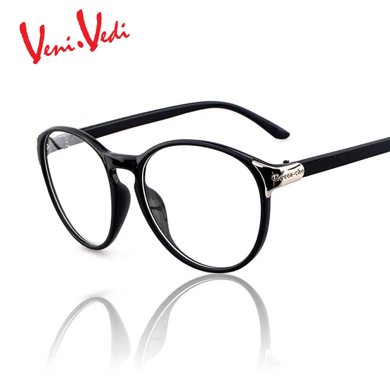 D VENI. веди Новый Личность Большой кадр оптические очки женские frame classic clear Винтаж