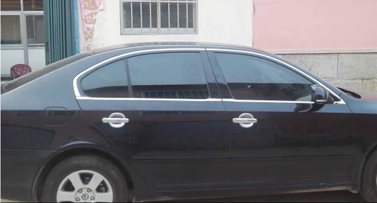 304 отделка окна автомобиля из нержавеющей стали для Skoda Octavia A5 Sedan 2007 2008 2009 2010 2011 2012