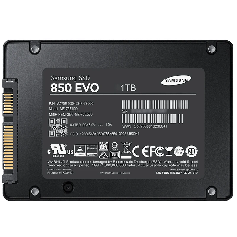 Samsung SSD 120 ГБ 850 Внутренний твердотельный диск HD EVO 250 500 1 ТБ жесткий sata 3 2.5 для