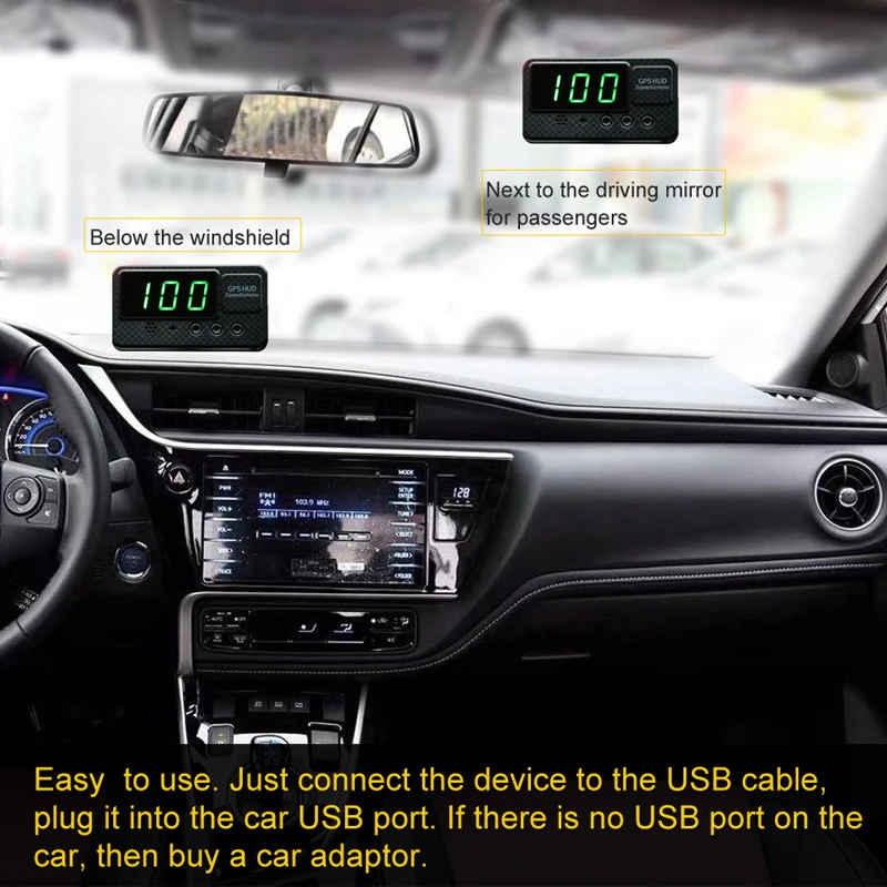 Электронный цифровой GPS Спидометр автомобиля, транспортных средств, внедорожный сверхскоростной сигнализации