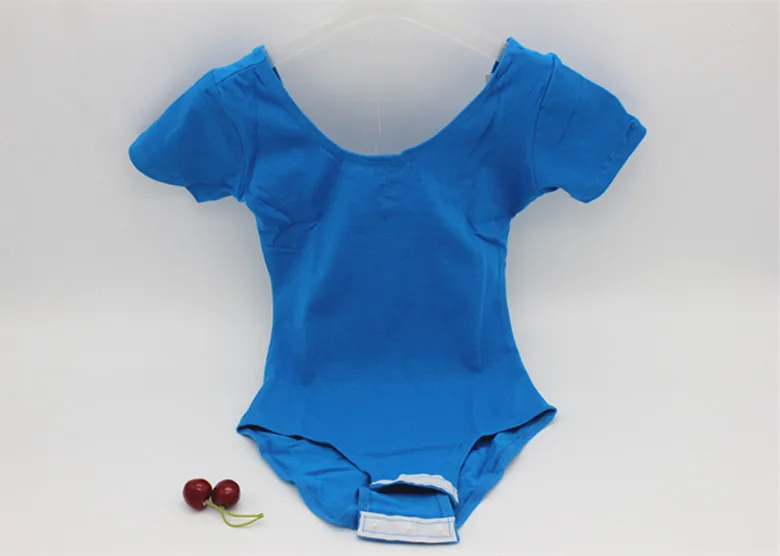 Гимнастическое трико с короткими рукавами балетное танцевальное платье для