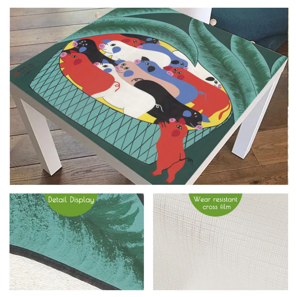 Pigsty картинка Водонепроницаемая плитка Искусство настольная наклейка клейкая