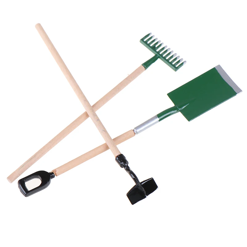 3 шт./компл. миниатюрный садовый инструмент для кукольного домика в масштабе 1:12