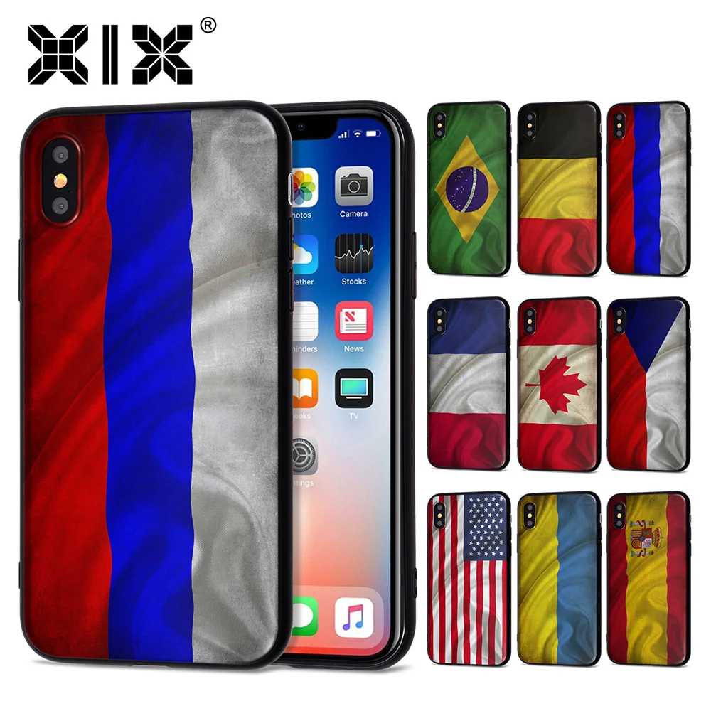 Чехол Funda для iPhone X чехол 5 ярдов 6 6S 7 8 Plus XS Max XR с национальным флагом мягкий из ТПУ