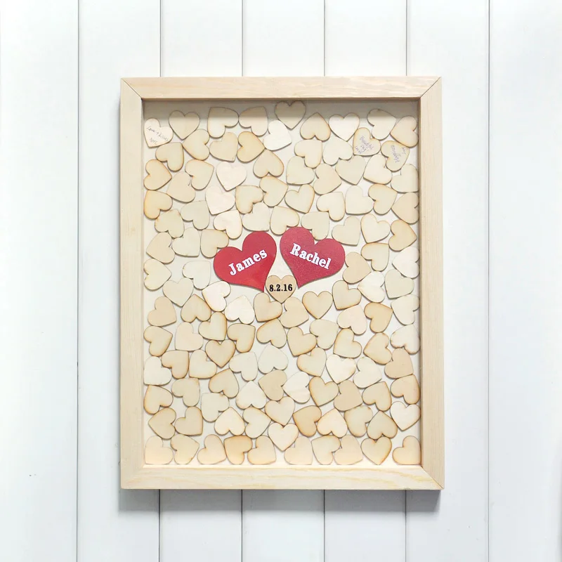 Индивидуальный Свадебный Гостевая книга Альтернатива дерева сердце