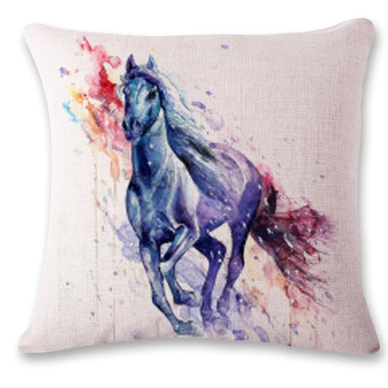 Новинка 2019 года Акварель Искусство Хлопок Лен Пледы Подушки Детские