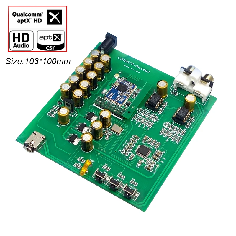 Аудио приемник Lusya CSR8675/QCC3008 Hi Fi Bluetooth 5 0 декодер AK4493 APTX HD DAC поддержка 24 бит Beyond ES9038