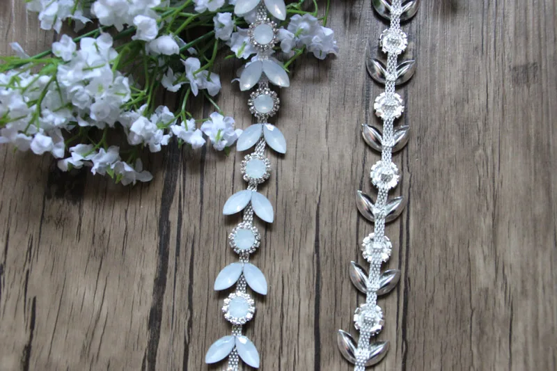 Украшение для стразы 20 ярдов с опаловыми кристаллами аппликация свадебная