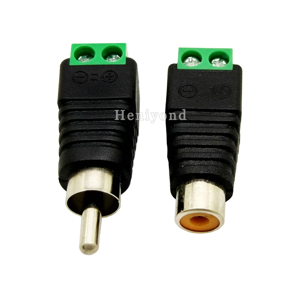 10 пар UTP Cat5/Cat6 кабель для AV RCA женский и мужской разъем винтовой терминал видео