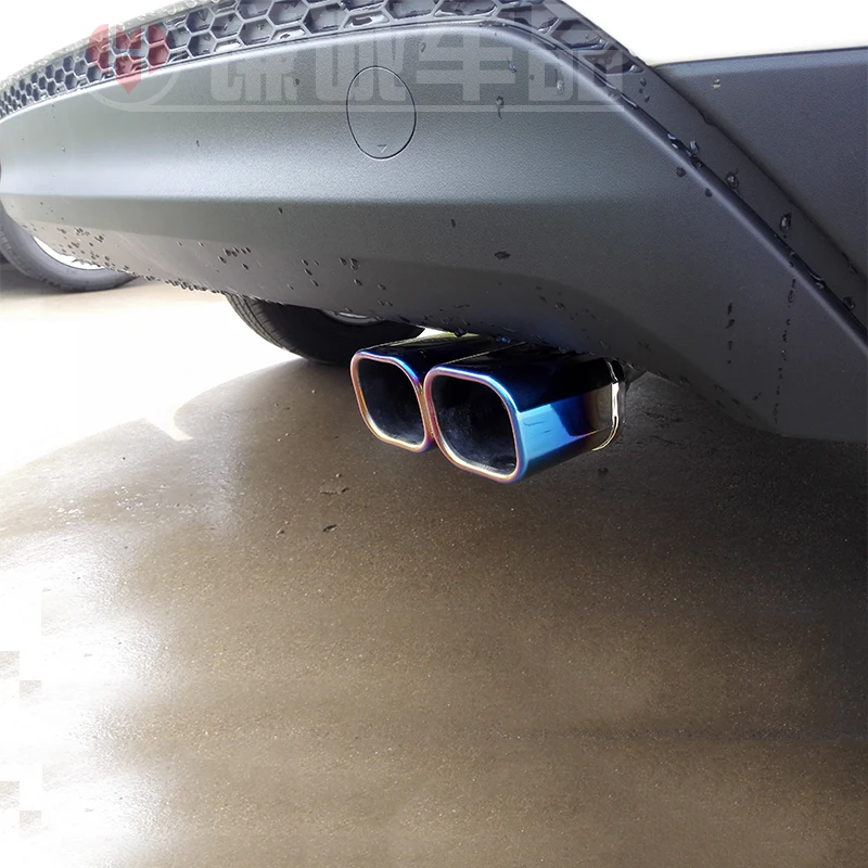 MONTFORD Авто Нержавеющая сталь сзади хвост глушитель Конец трубы выхлопной Совет